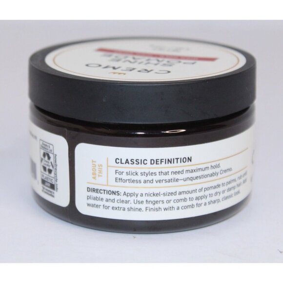 Cremo Shine Pomade High Hold 4 oz. Classic Definition Slick Syles New Unopened - Picture 6 of 7